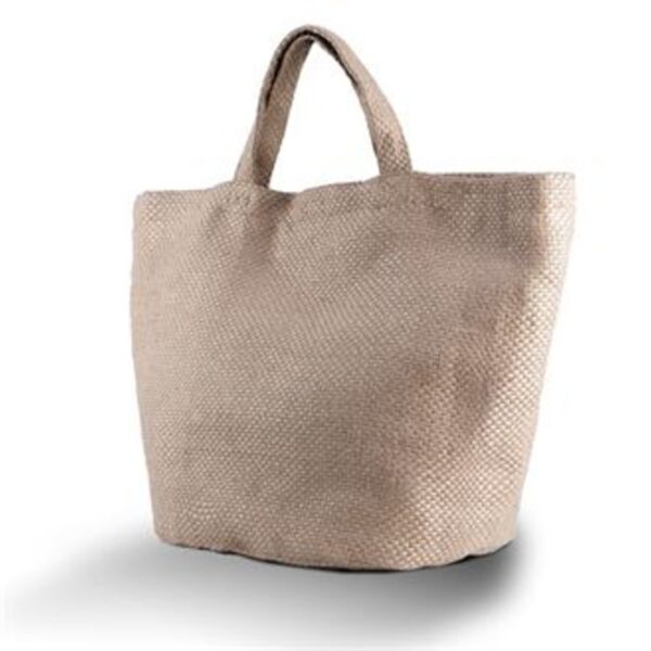 100% natural yarn dyed jute bag Thumbnail